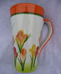 Vase with pattern from clarice cliff