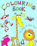a day at the zoo colouring book